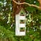 Glitzhome® 18" Distressed Wood Cottage with Shutter Texture Birdhouse